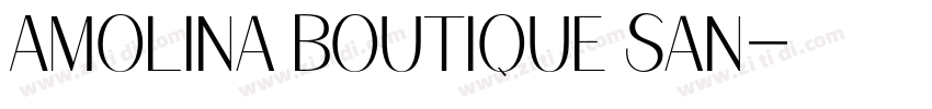 Amolina Boutique San字体转换